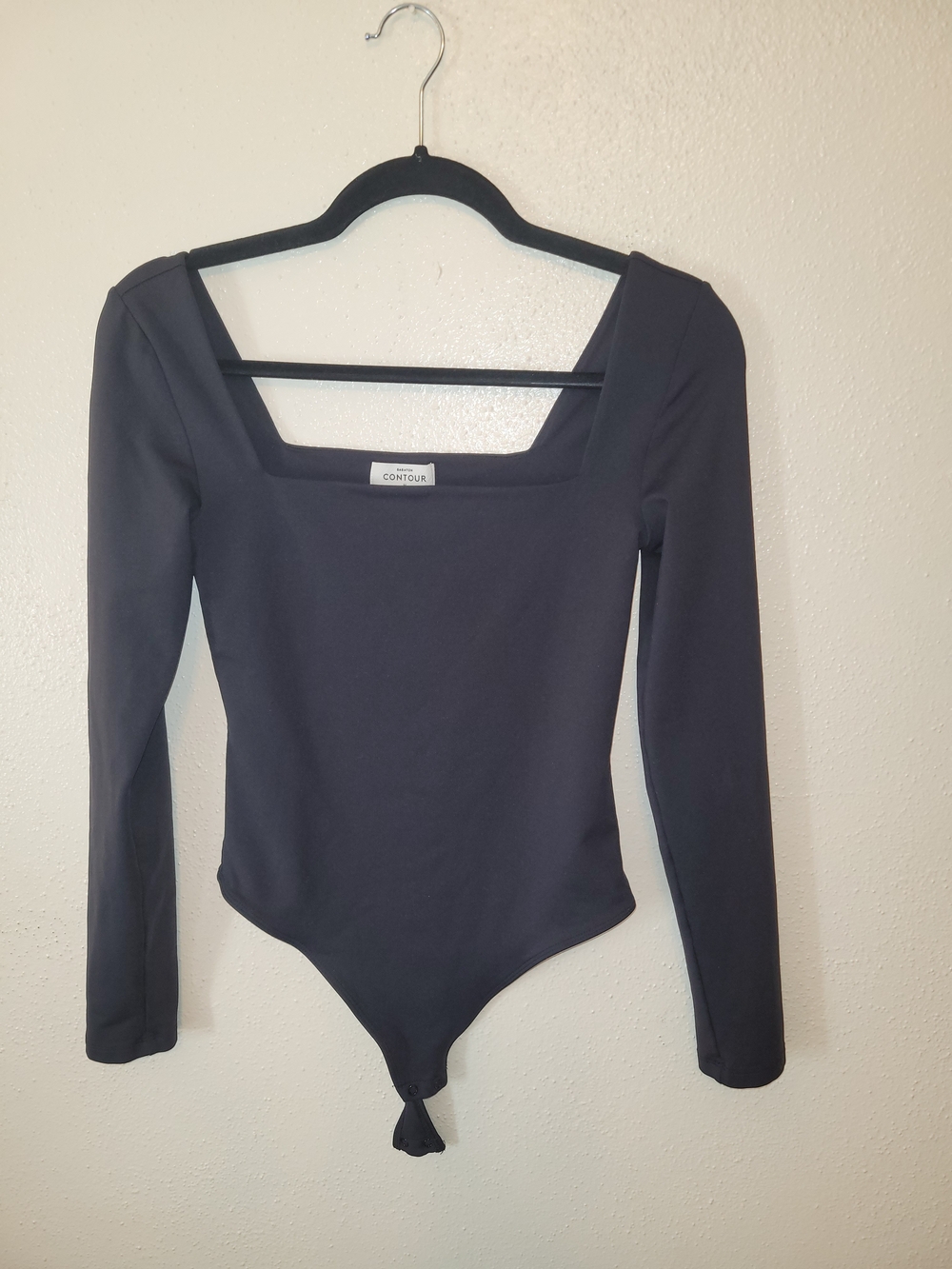 Aritzia Babaton Contour Black Long Sleeve Bodysuit